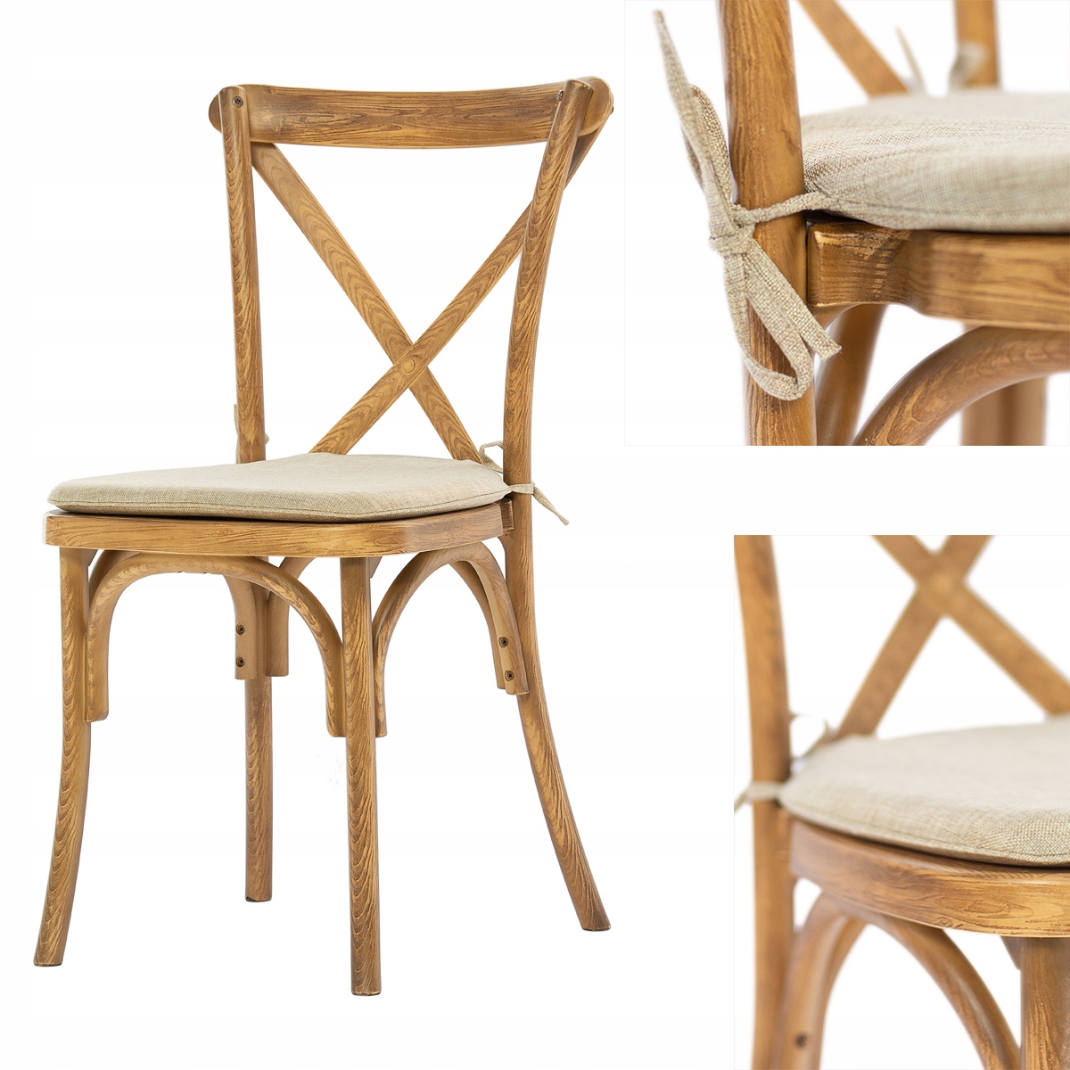 KUCHYŇSKÁ BANKETOVÁ STOLIČKA REŠTAURÁCIA RUSTIC BOHO imitácia dreva